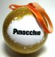 Pinocchio decoupage glitter ornament - 1