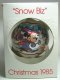 Snow Biz 1985 glass ball ornament