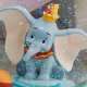 Dumbo and Mrs. Jumbo musical snowglobe with plaque - 1