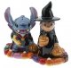 Stitch as vampire and Lilo as witch Halloween salt & pepper shakers