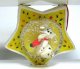 Dalmatian puppy with Christmas stocking star snowglobe ornament