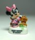 Baby Minnie Mouse at fence Disney porcelain miniature figure