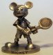 Mickey Mouse playing tennis Disney pewter figure