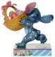 'Bizarre Bunny' - Stitch with Easter basket figurine (Jim Shore Disney Traditions) - 1
