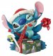 'Bad Wrap' Stitch wrapping presents figurine (Jim Shore Disney Traditions)