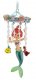 Ariel with Flounder and Sebastian mobile ornament