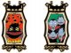 Harlequin / Vampires Halloween 2008 spinner Disney pin