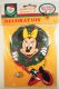 Minnie Mouse with wreath wooden ornament