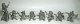 Set of Snow White and Seven Dwarfs large pewter figures