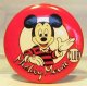 Mickey Mouse Club button, featuring Mickey in striped shirt (small version)