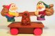 Happy and Grumpy on seesaw up and down McDonalds Disney fast food toy
