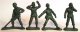 Set of 4 toy soldiers Burger King Disney Pixar fast food toy