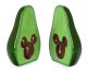 Disney's Mickey Mouse avocado salt and pepper shaker set