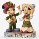 'Ringing in the Holidays' - Minnie and Mickey Mouse with bells figurine (Jim Shore Disney Traditions) - 0