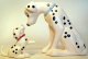 Perdita and Dalmatian puppy Disney ceramic figure set